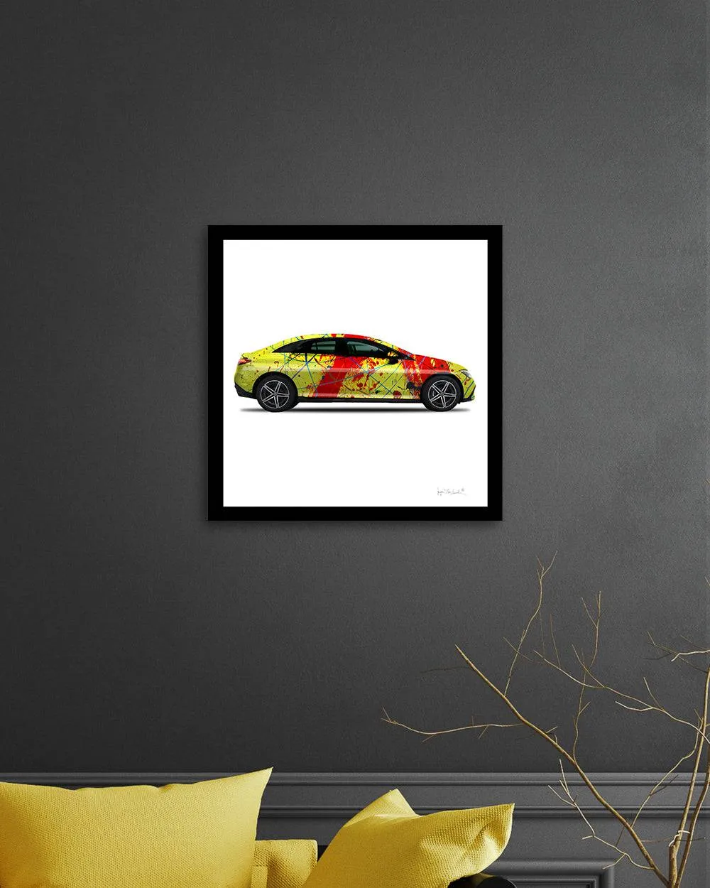 1 - Red Rocket Car by Jumper Maybach® (Print on Canvas)