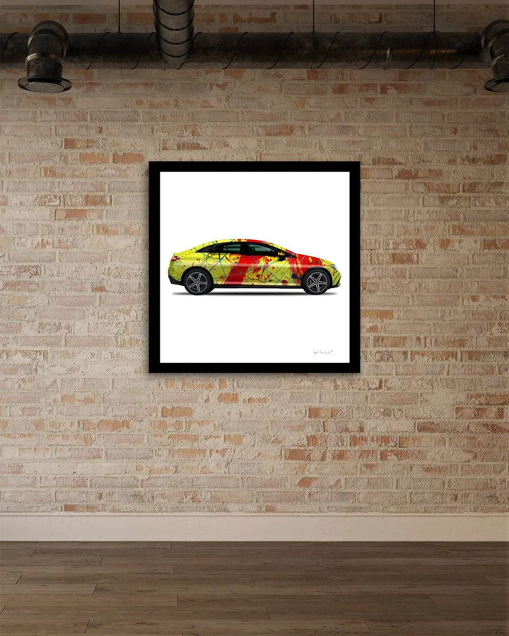 1 - Red Rocket Car by Jumper Maybach® (Print on Canvas)