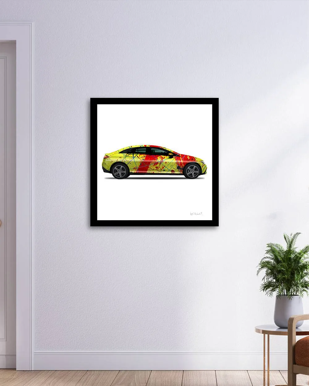 1 - Red Rocket Car by Jumper Maybach® (Print on Canvas)