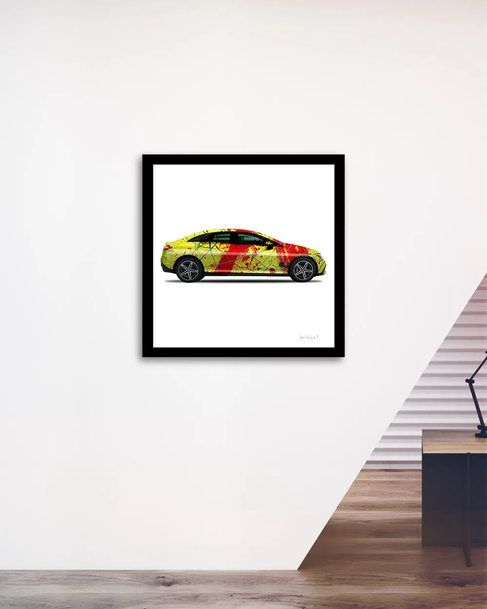 1 - Red Rocket Car by Jumper Maybach® (Print on Canvas)