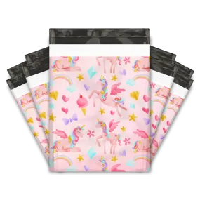 10x13 Rainbow Unicorn Designer Poly Mailers Shipping Envelopes Premium Printed Bags