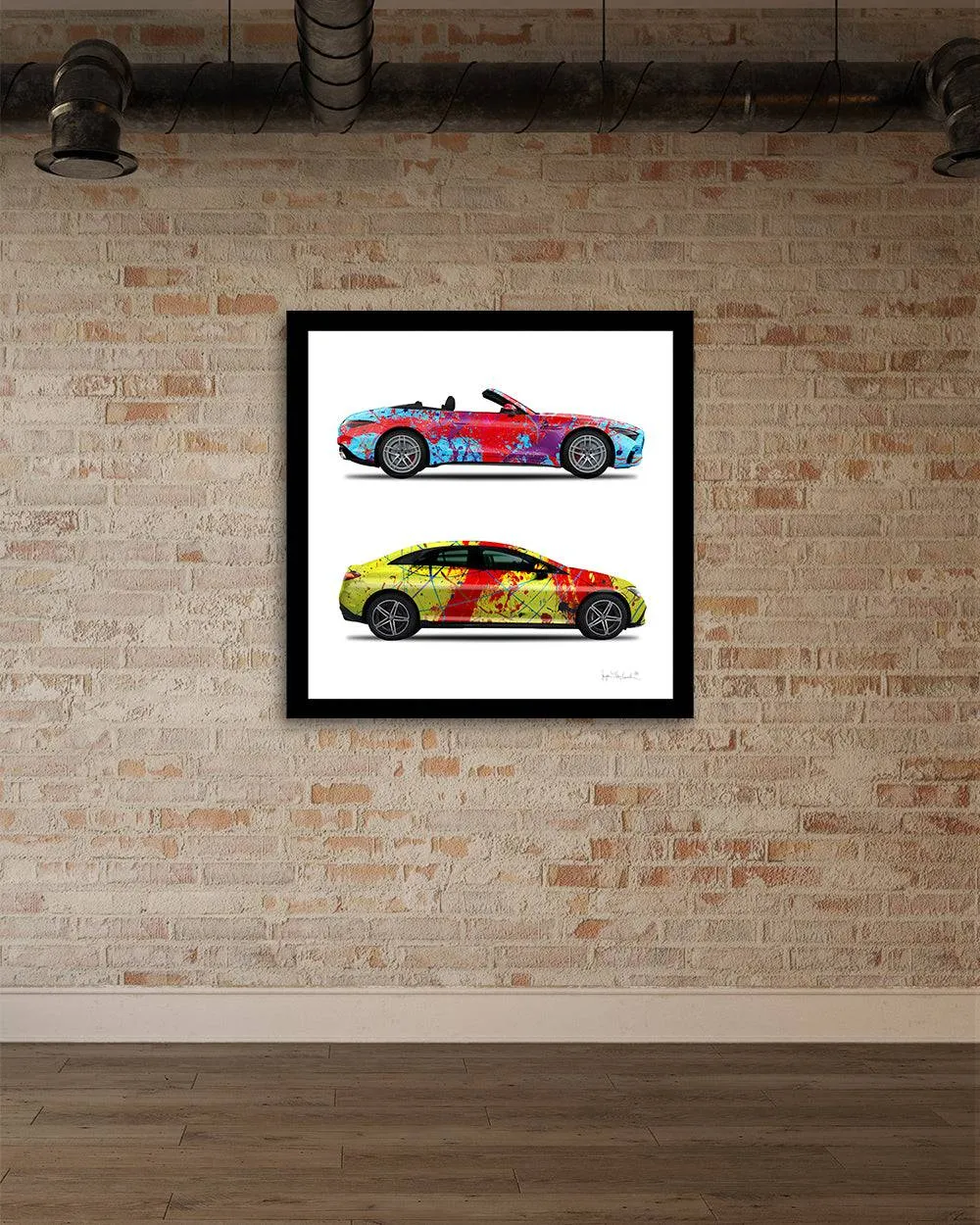 2 - Dancing Queen & Red Rocket Cars by Jumper Maybach® (Print on Canvas)