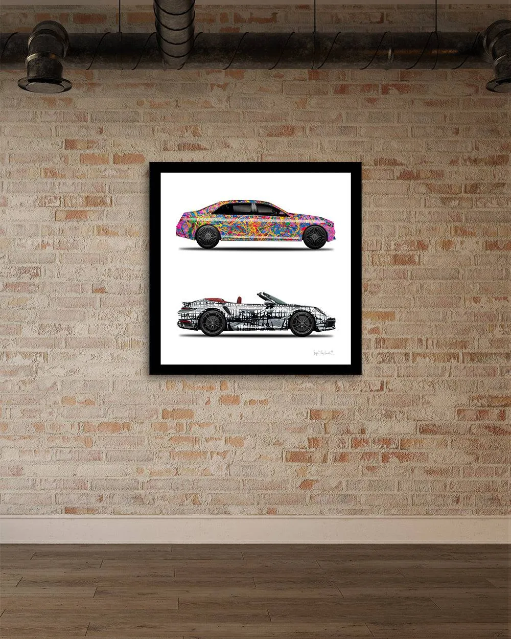 2 - Quantum Dream & Dark Matrix Cars by Jumper Maybach® (Print on Canvas)