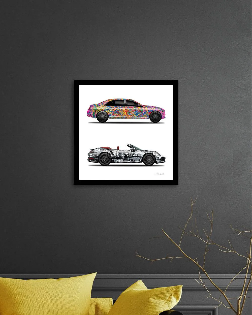 2 - Quantum Dream & Dark Matrix Cars by Jumper Maybach® (Print on Canvas)