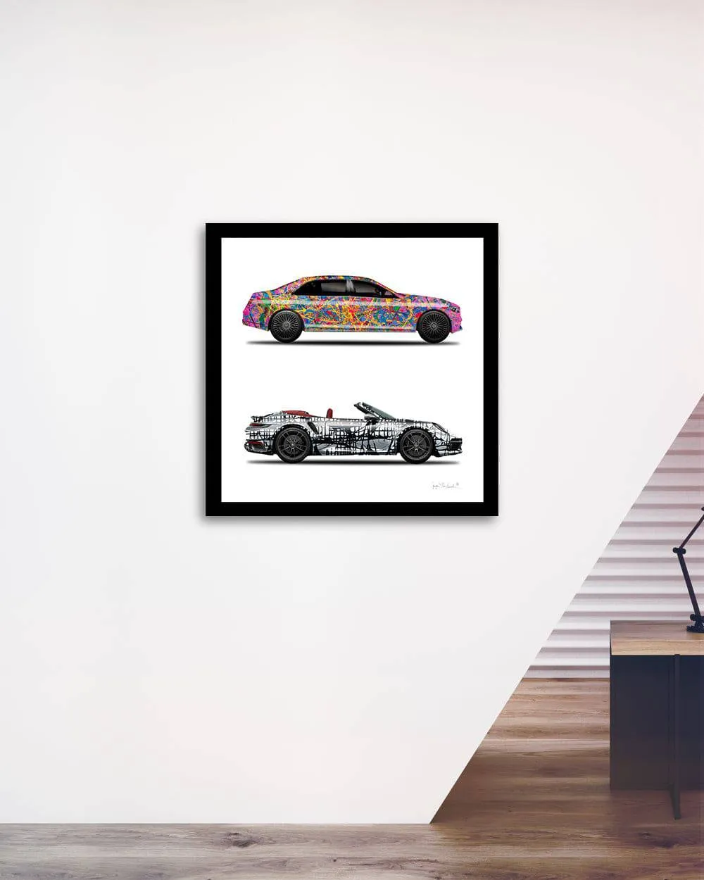 2 - Quantum Dream & Dark Matrix Cars by Jumper Maybach® (Print on Canvas)