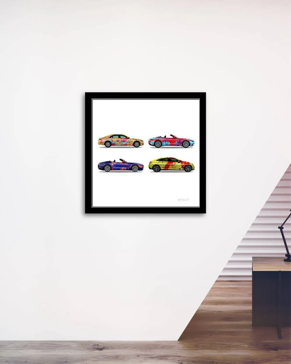 4 - Four Cars by Jumper Maybach® (Print on Canvas)