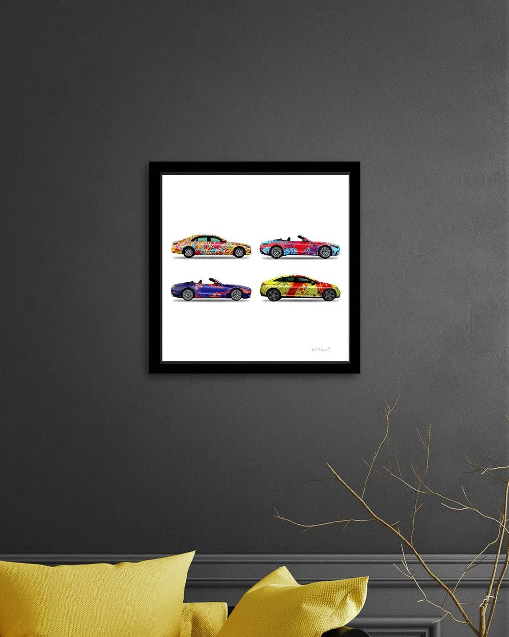 4 - Four Cars by Jumper Maybach® (Print on Canvas)