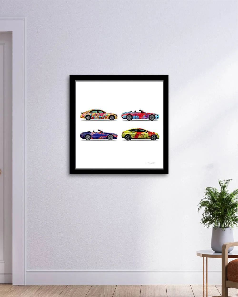 4 - Four Cars by Jumper Maybach® (Print on Canvas)