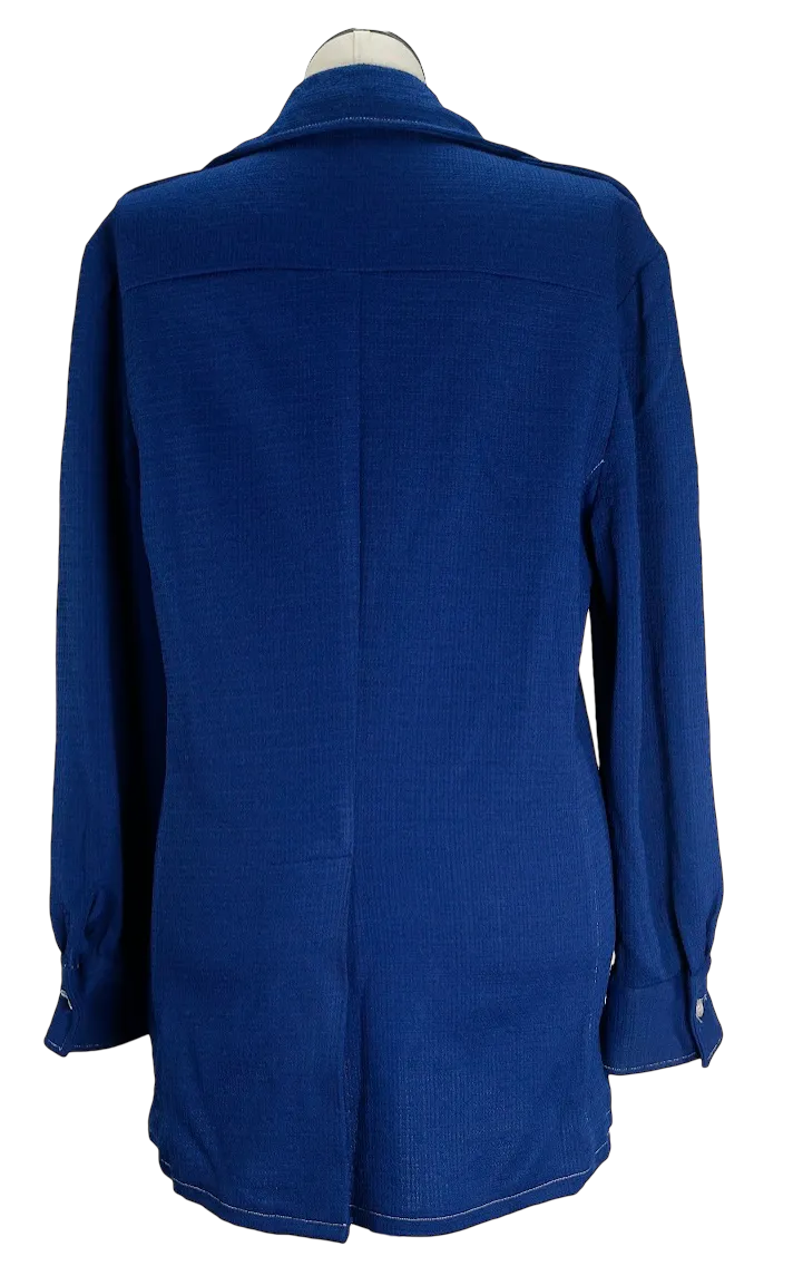 70s Blue 4Pocket Leisure Jacket           L