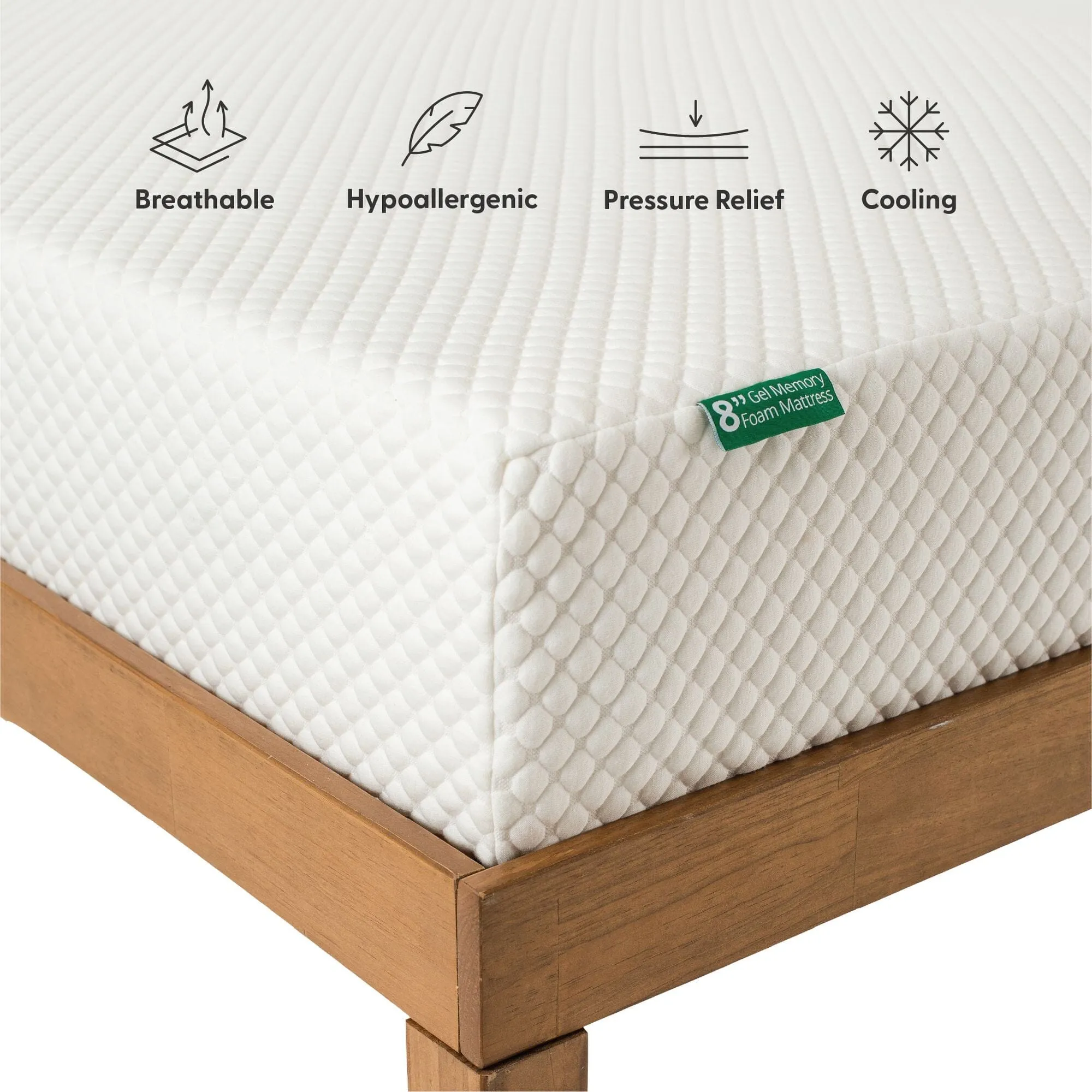 8 Inch Twin Comfort Memory Foam Mattress