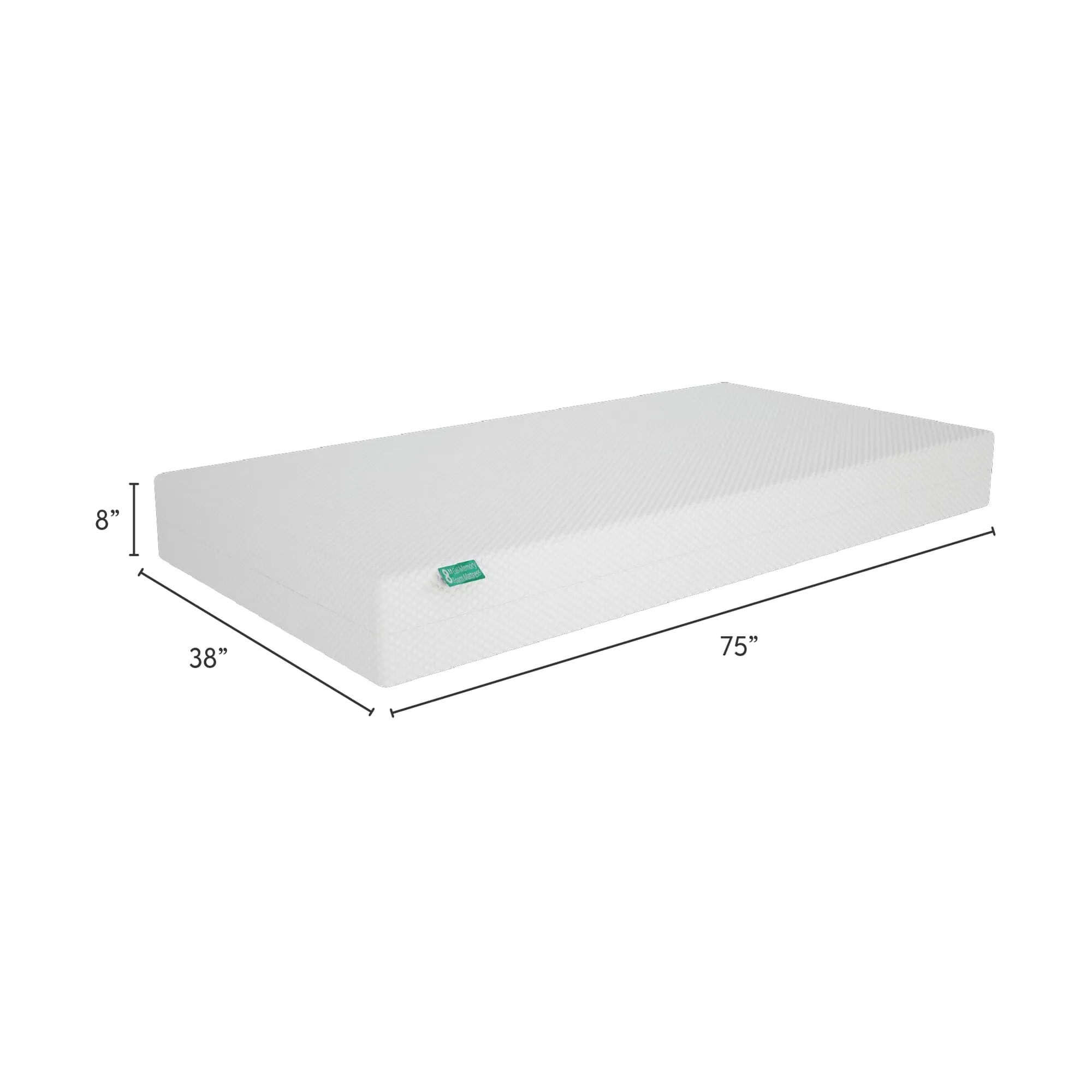 8 Inch Twin Comfort Memory Foam Mattress