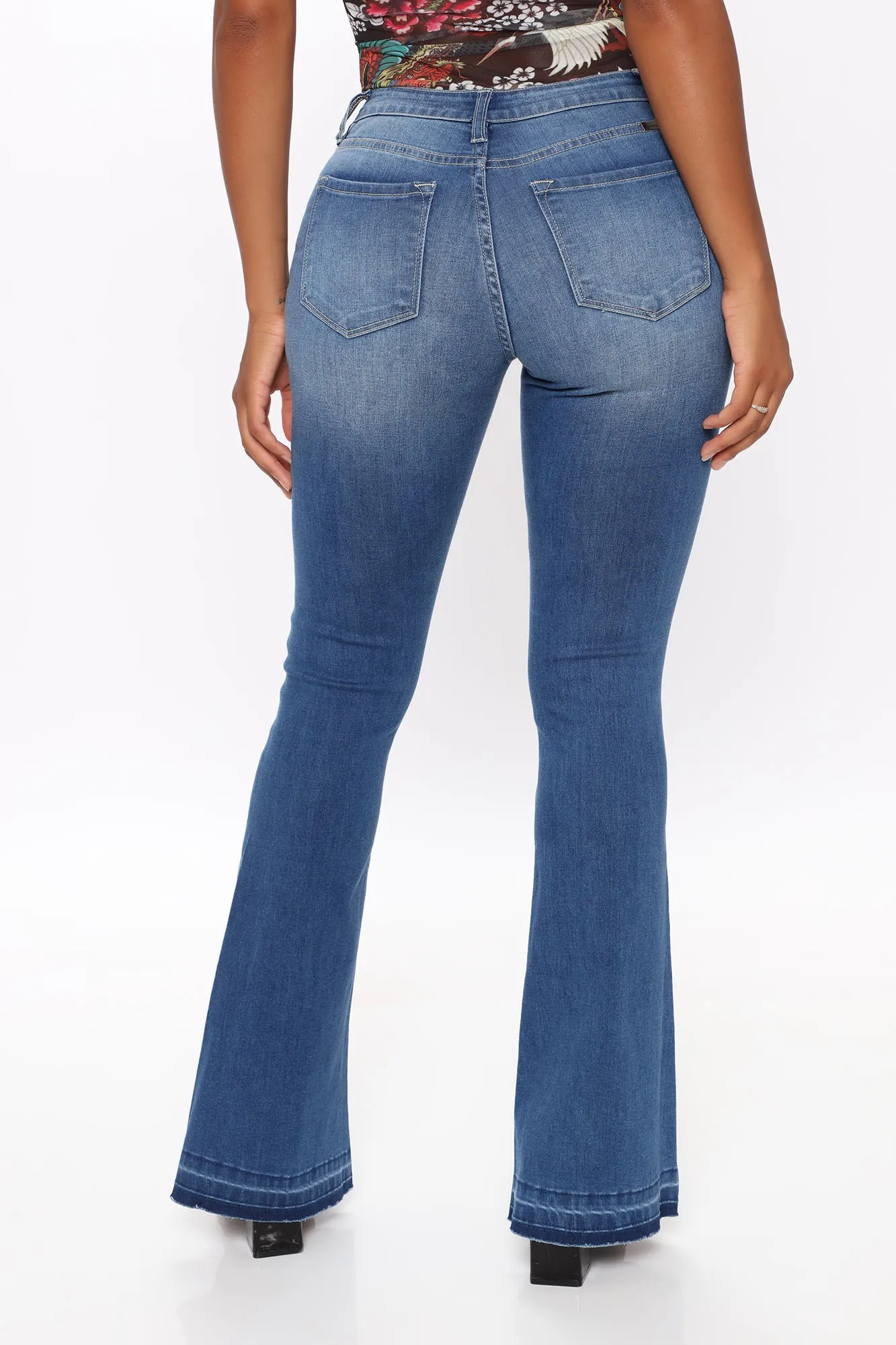 A Magical Night Fit And Flare Jeans - Medium Blue Wash