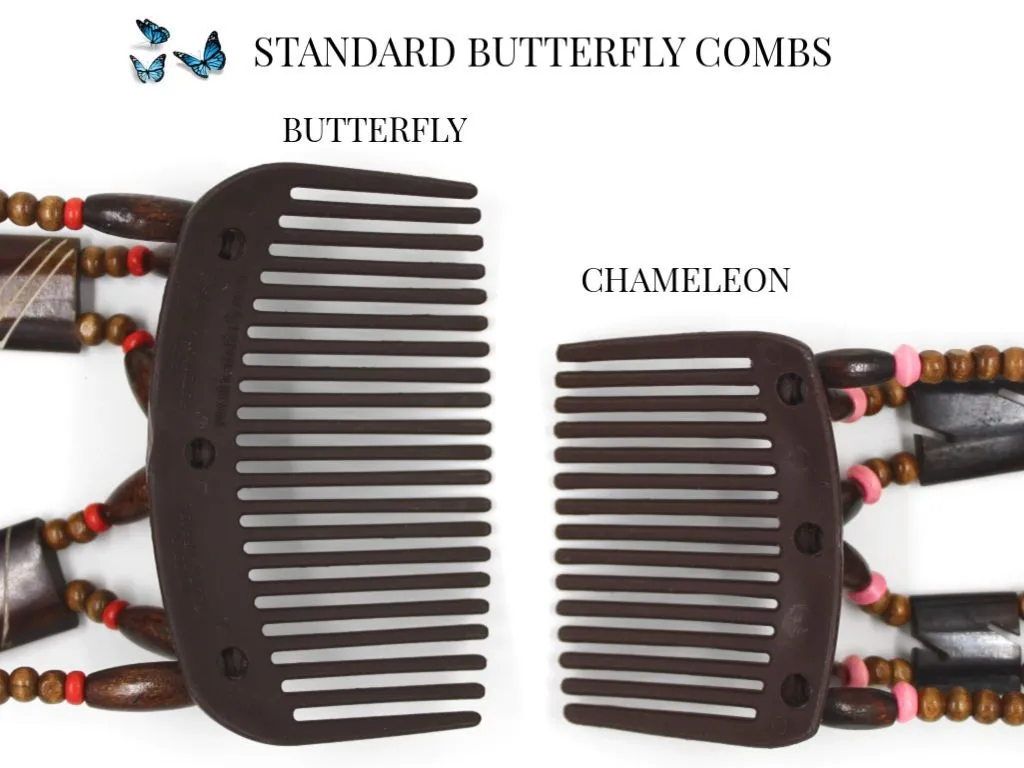 African Butterfly Hair Comb - Dalena Blonde 77