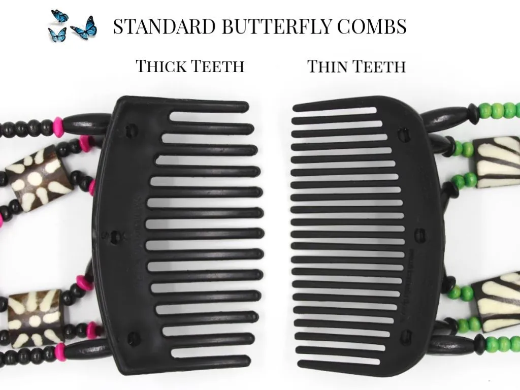 African Butterfly Hair Comb - Dalena Blonde 77