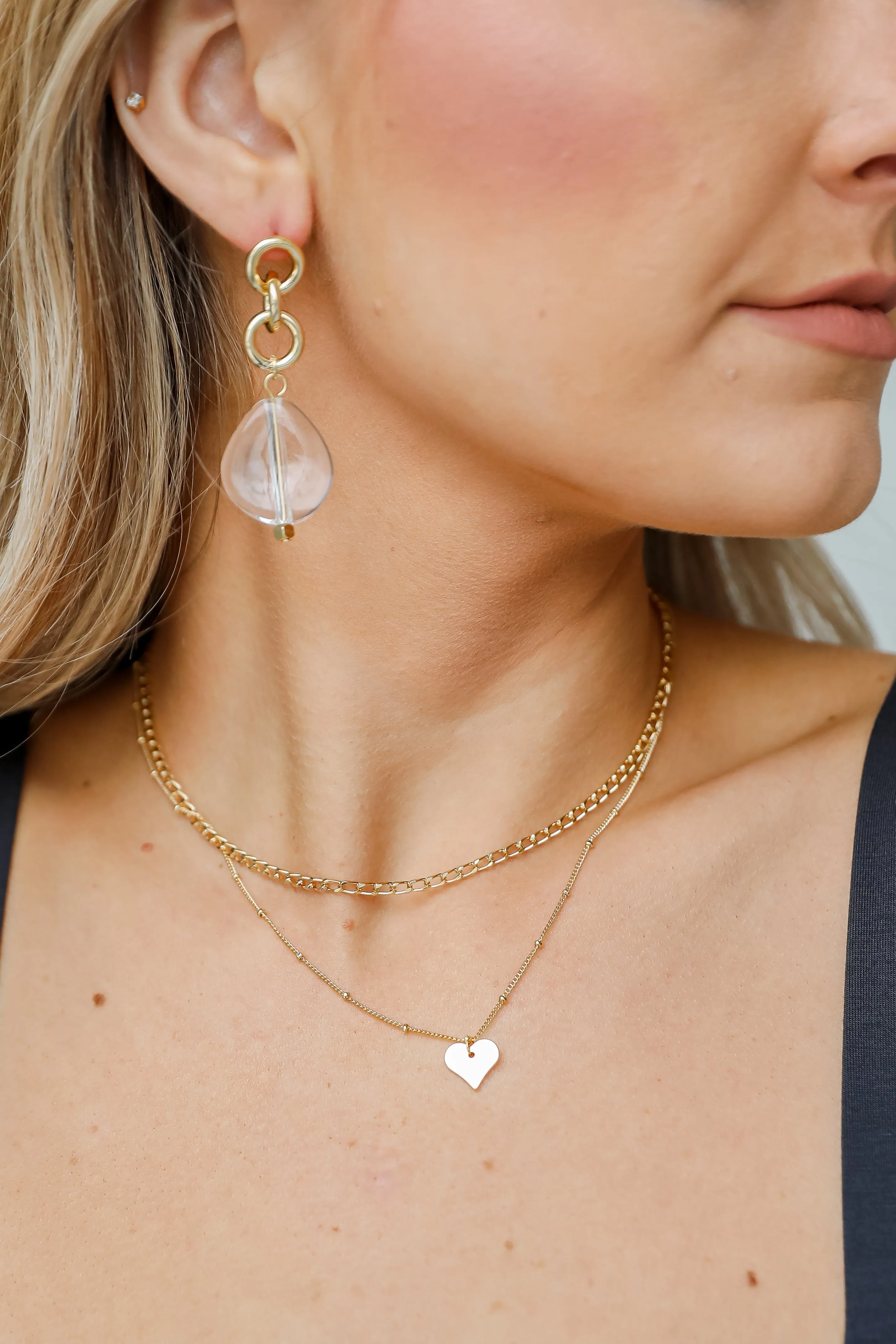 Alexis Gold Heart Layered Necklace