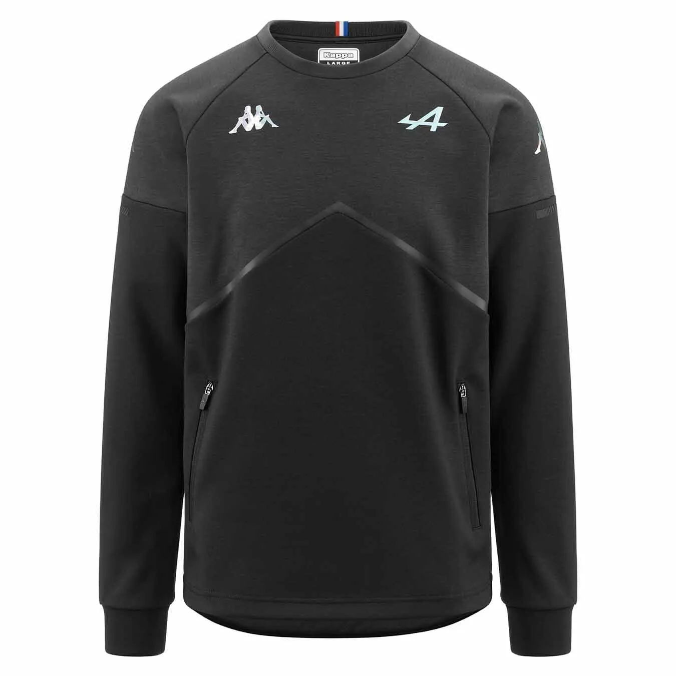 Alpine Racing F1 Men's Team Fleece Pullover -  Dark Grey/Blue