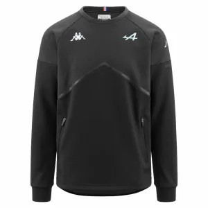 Alpine Racing F1 Men's Team Fleece Pullover -  Dark Grey/Blue