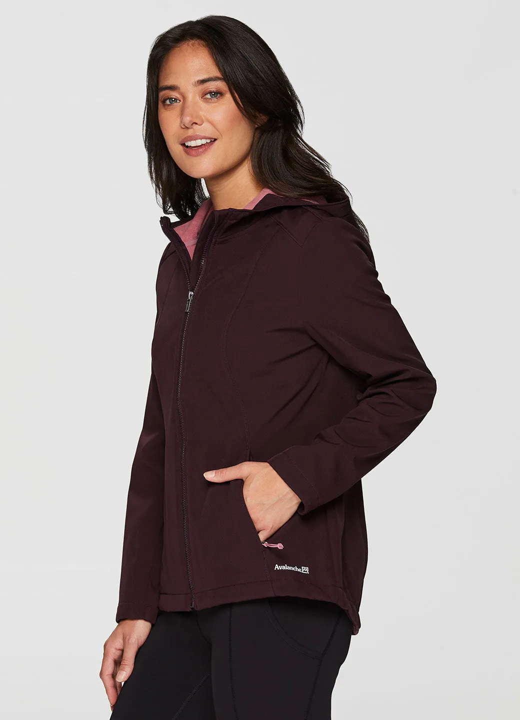 Amber Fleece Lined Soft Shell Hoodie Jacket