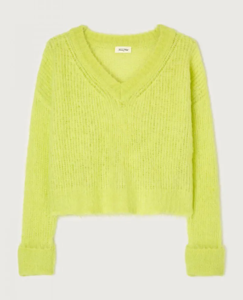 American Vintage Bymi Fluro Yellow Knit