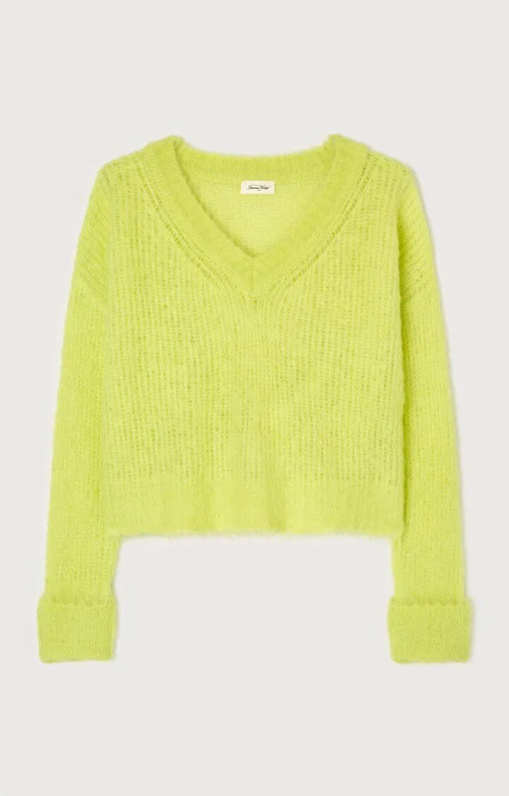 American Vintage Women's Jumper Bymi - Fluroescent Yellow