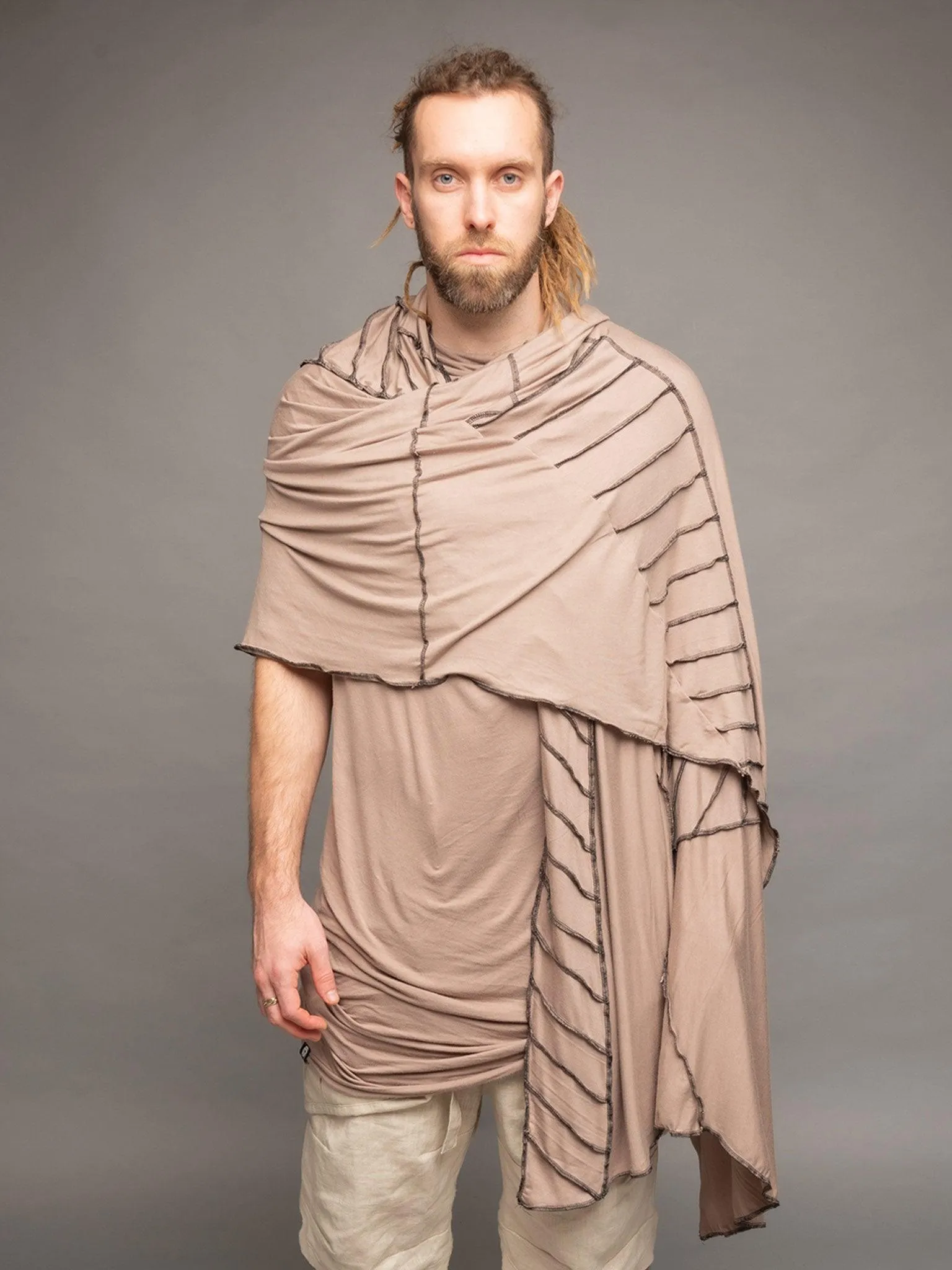 Atheon - Oversized Dystopian Wrap Over Scarf