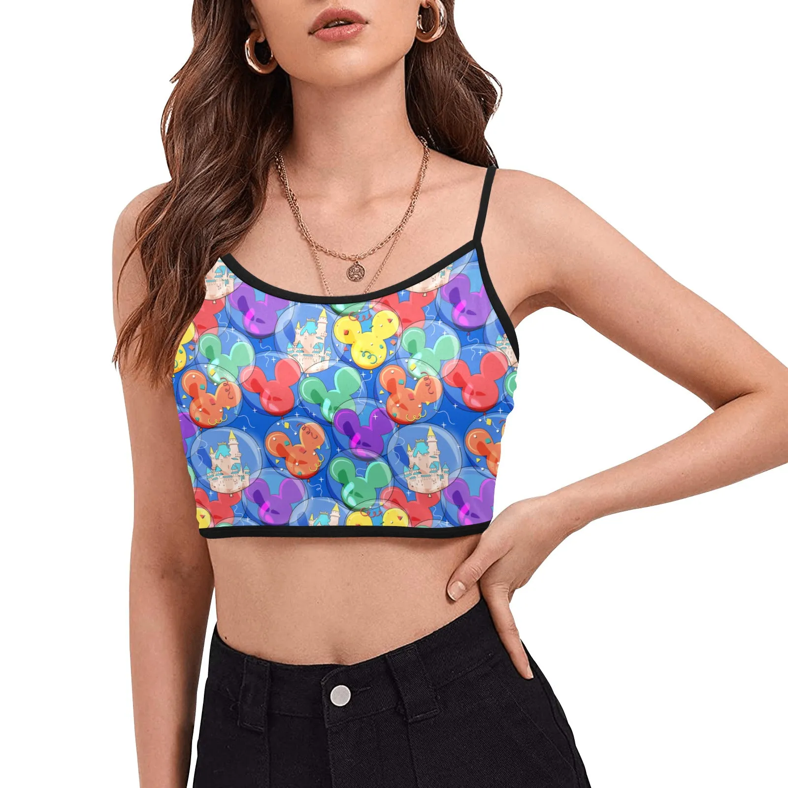 Balloon Collector Women's Spaghetti Strap Crop Top