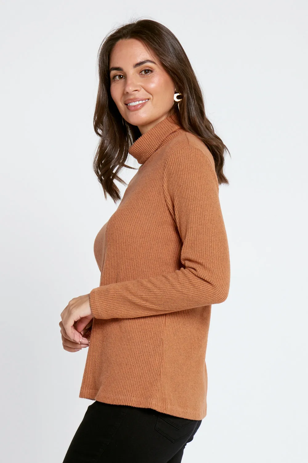 Barbi Knit Skivvy - Mandarin