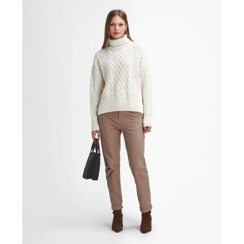 Barbour Clarence Knitted Ladies Jumper - Aran