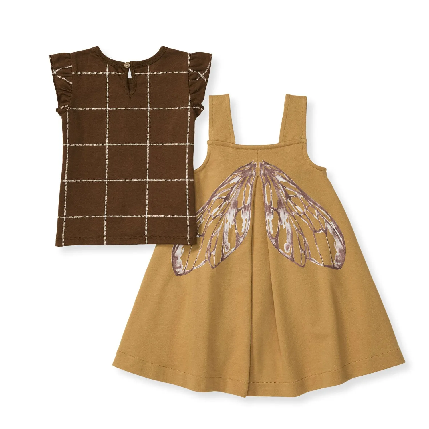 Bee Wings Dress and Tee Set - Nubuck