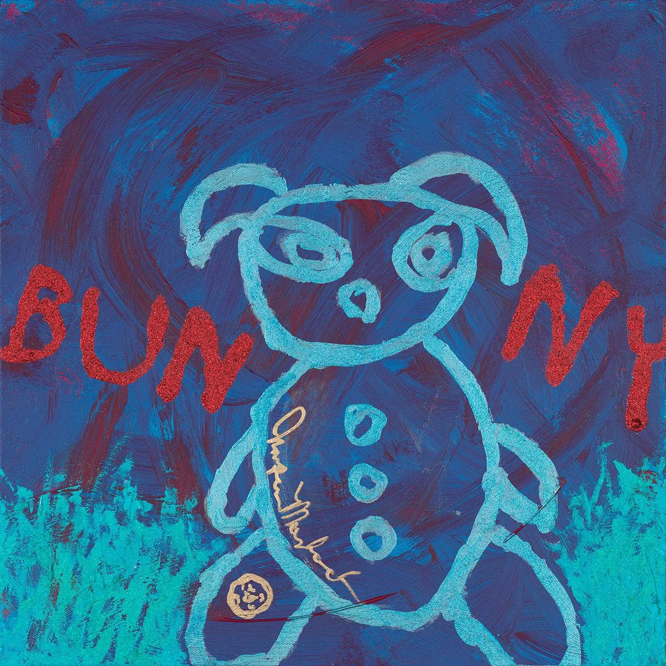 Blue Bunny - Original Painting