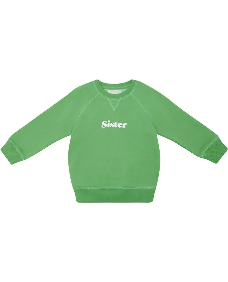 Bob and Blossom Grass Green Sister Sweatshirt