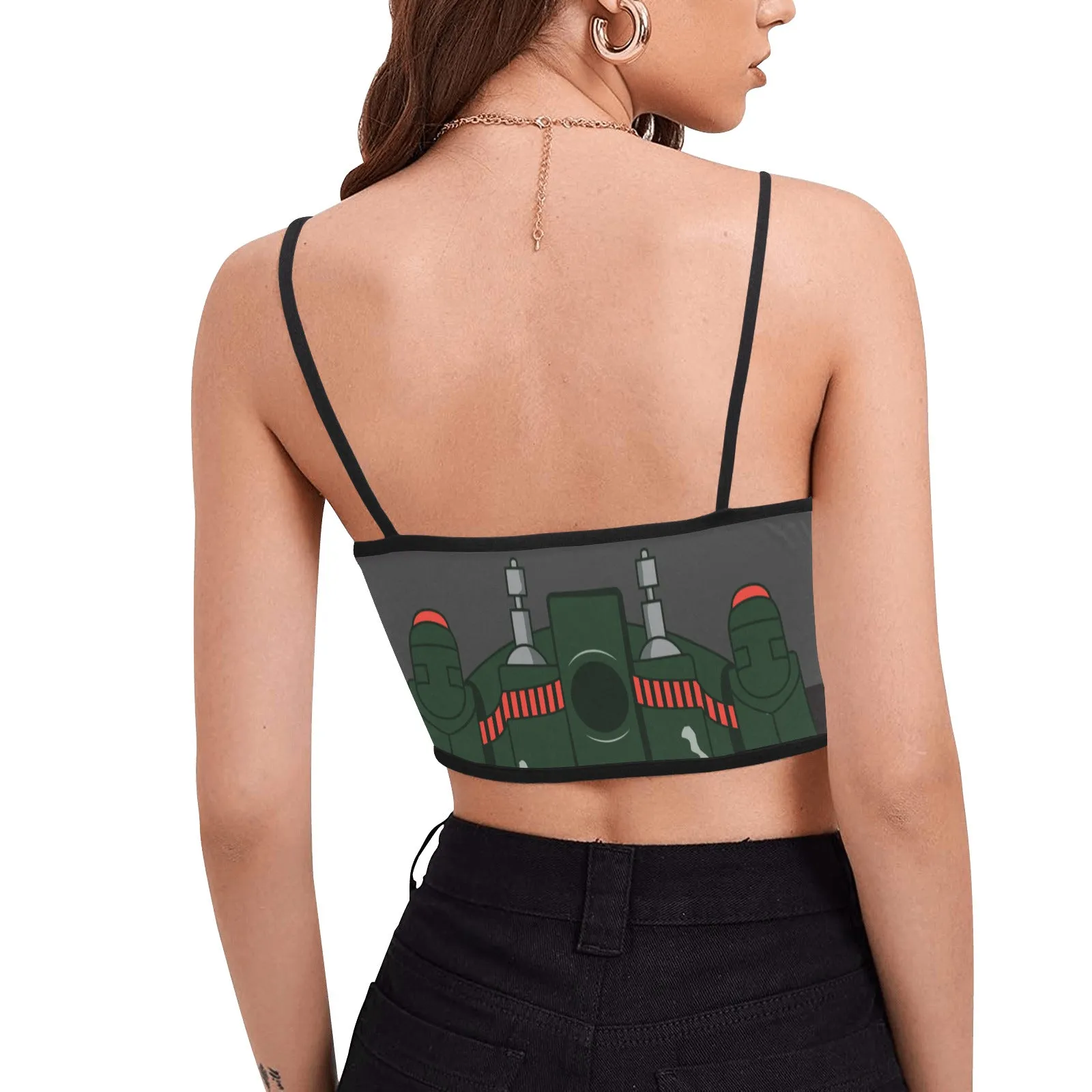 Boba Fett Women's Spaghetti Strap Crop Top