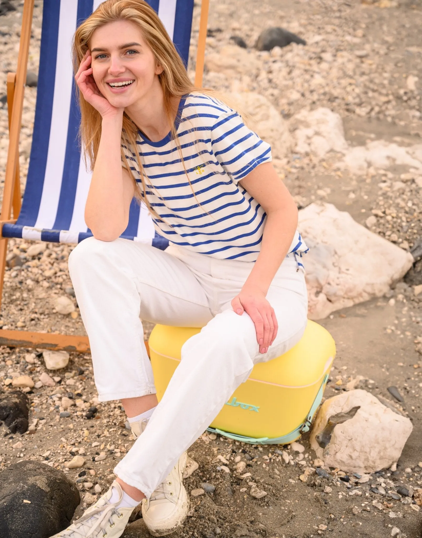 Causeway Tee - Indigo Stripe