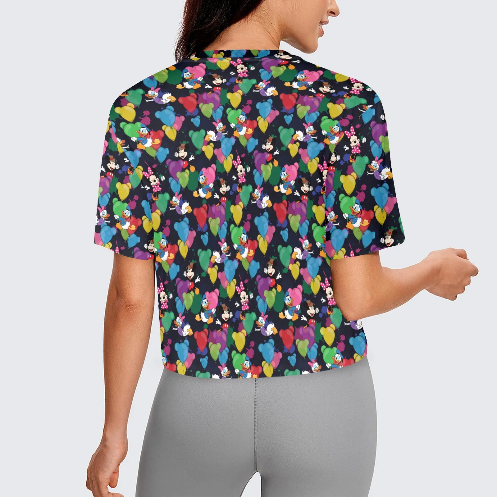 Character Balloons Women's Cropped T-shirt