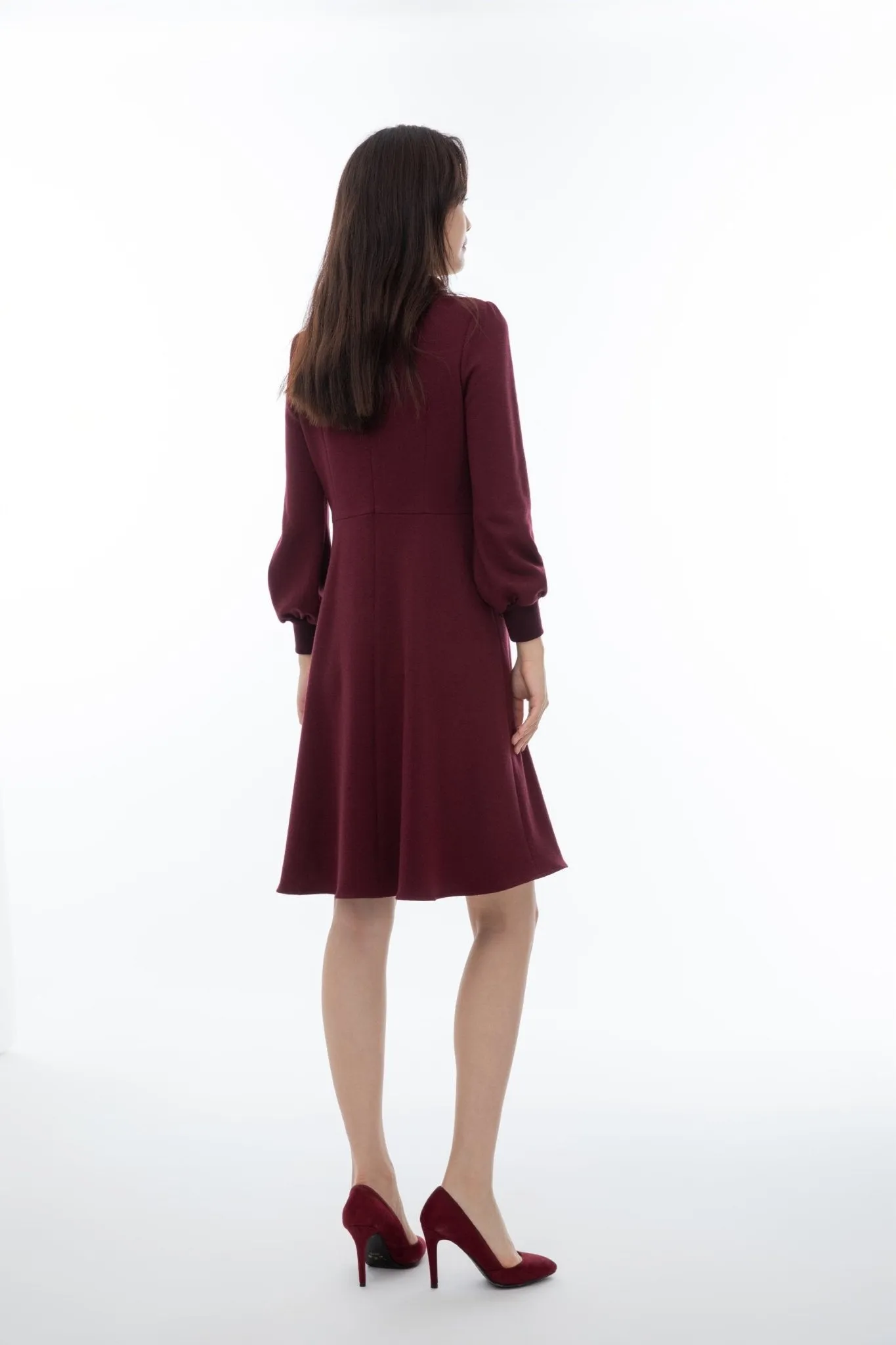 Claret Wool Dress