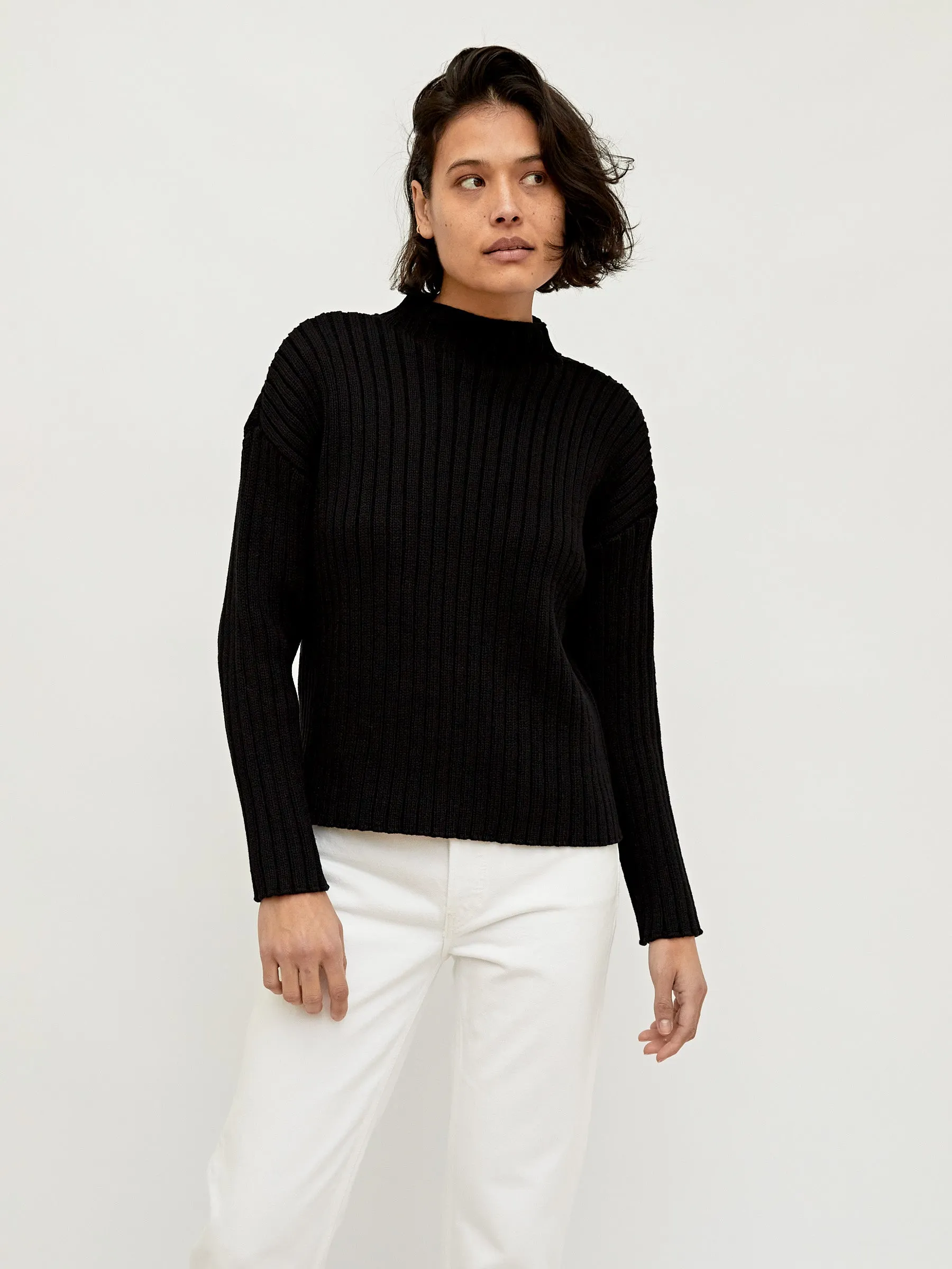 Cotton Rib Knit Jumper