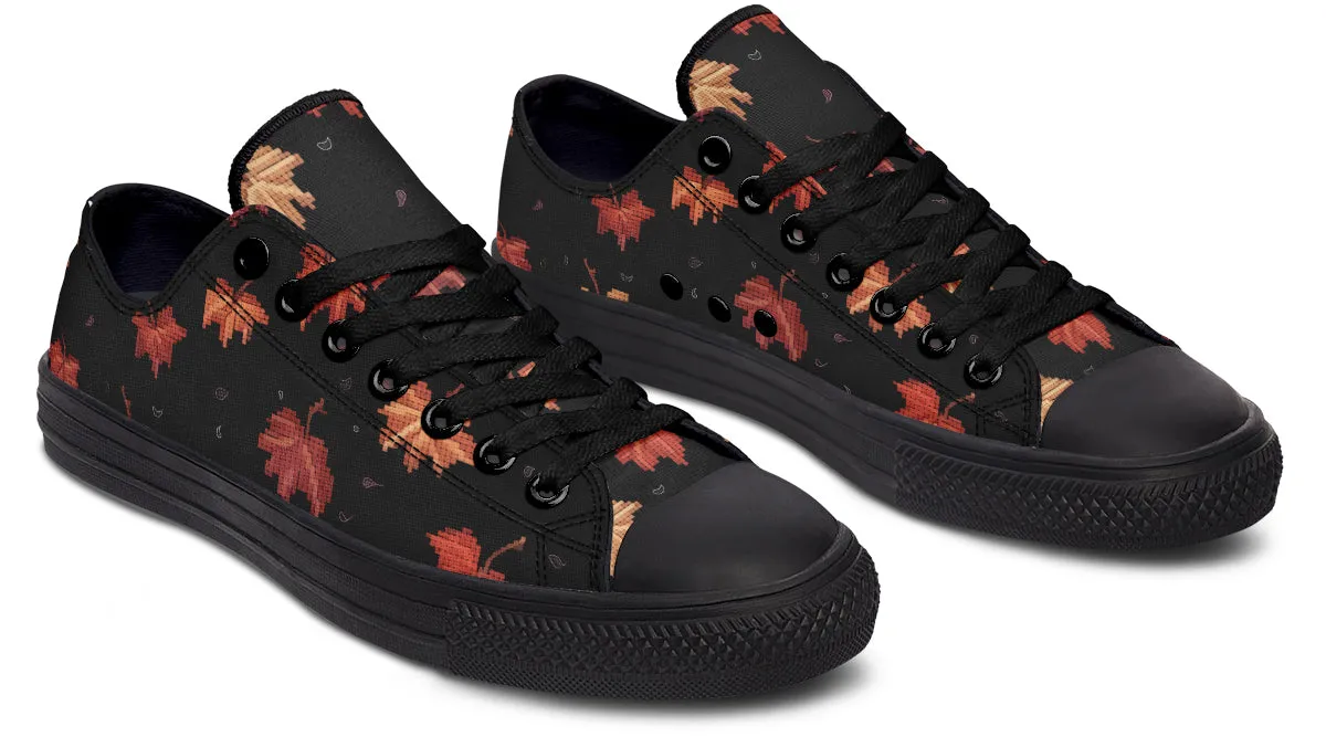 Cozy Autumn Low Tops - Classic Premium Canvas Shoes with Comfortable and Durable Soles