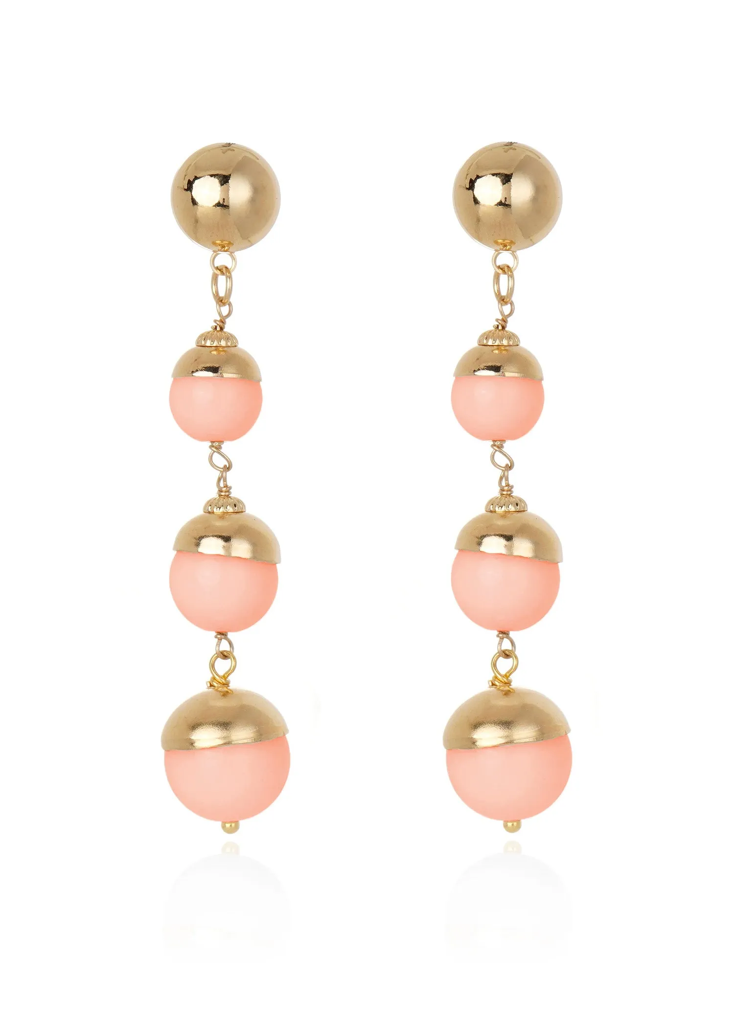 Cristina Sabatini Nix Earrings - Coral