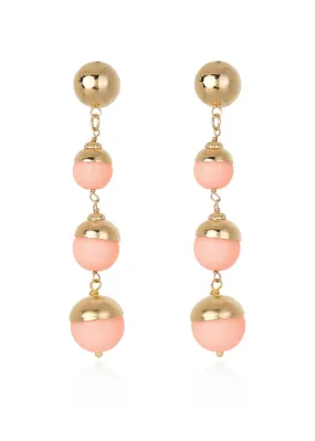 Cristina Sabatini Nix Earrings - Coral