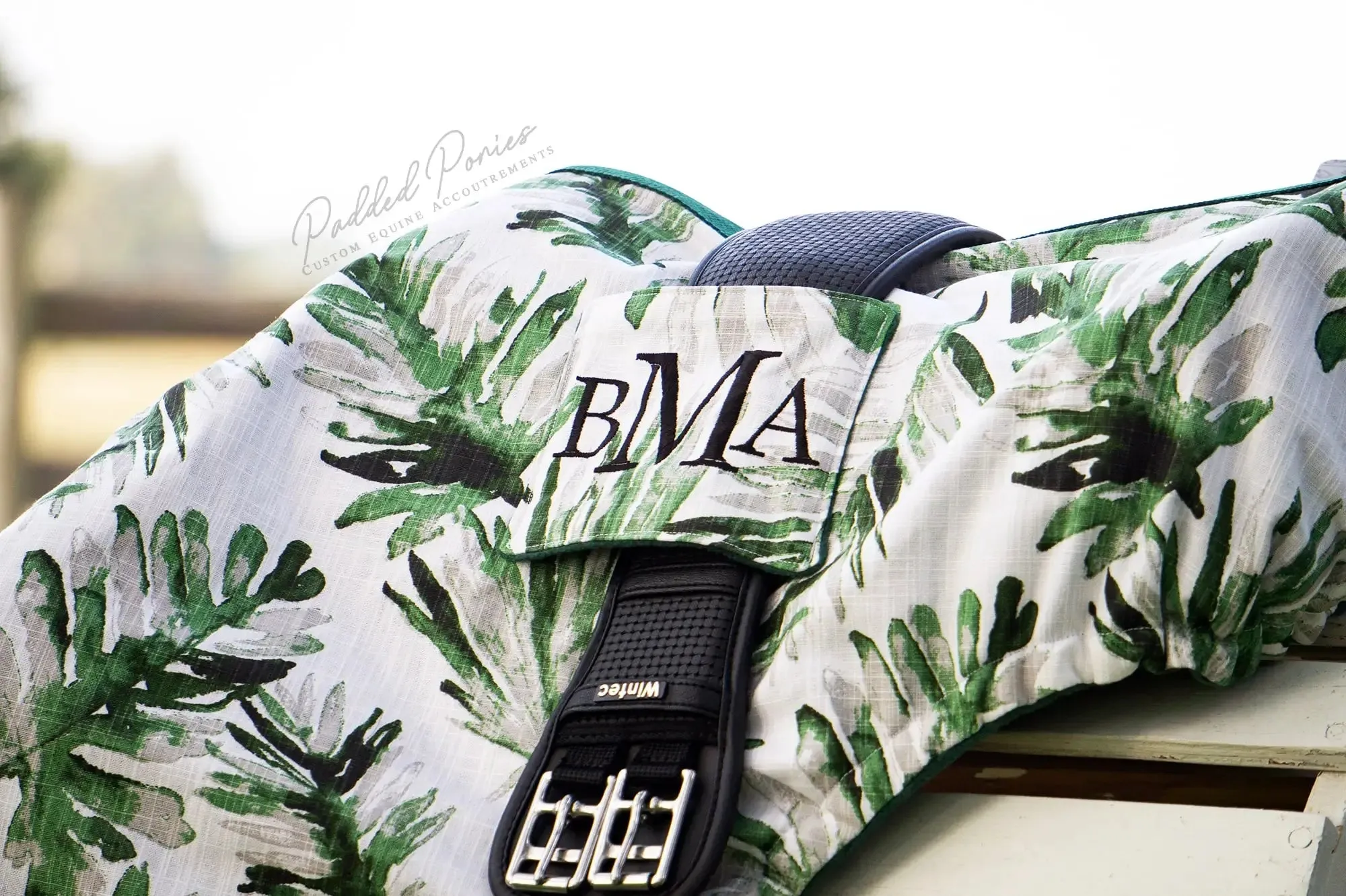 Custom Eclectic Prints Saddle Cover