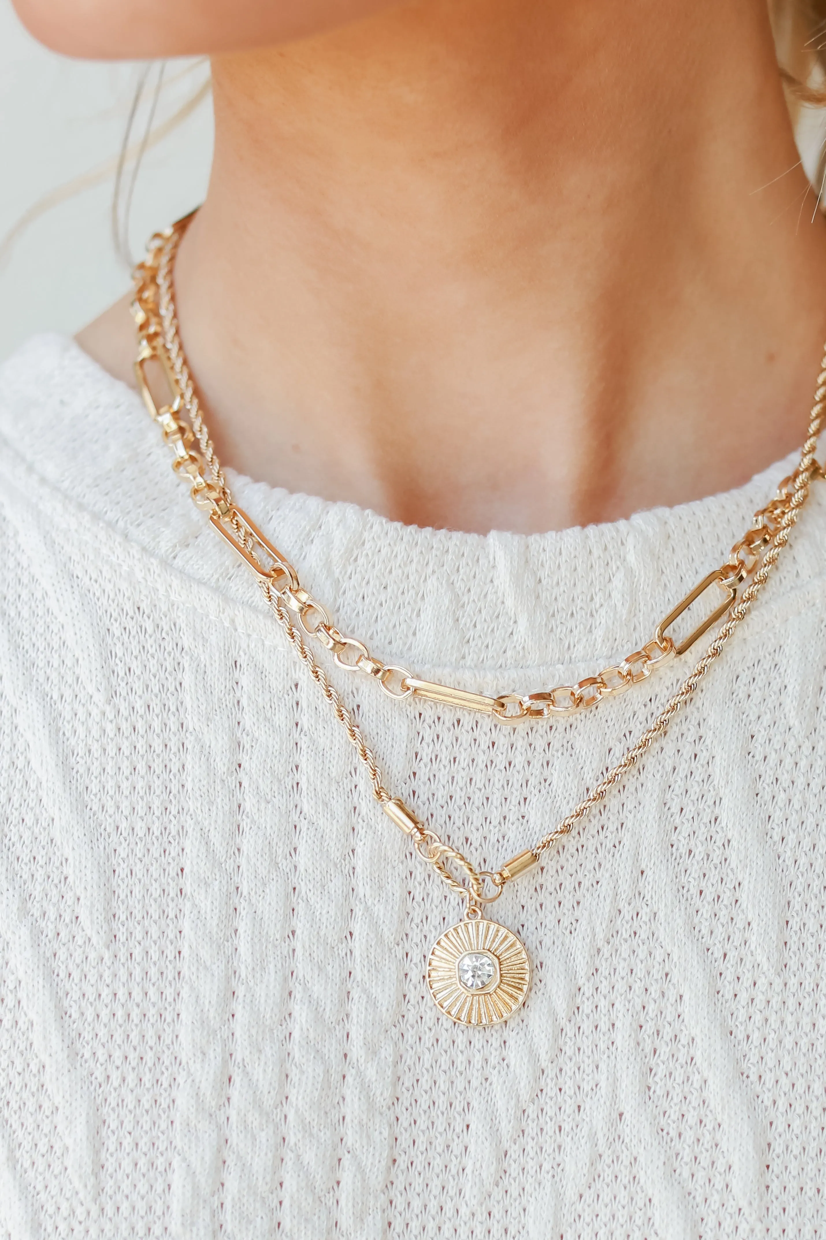 Danielle Gold Layered Necklace