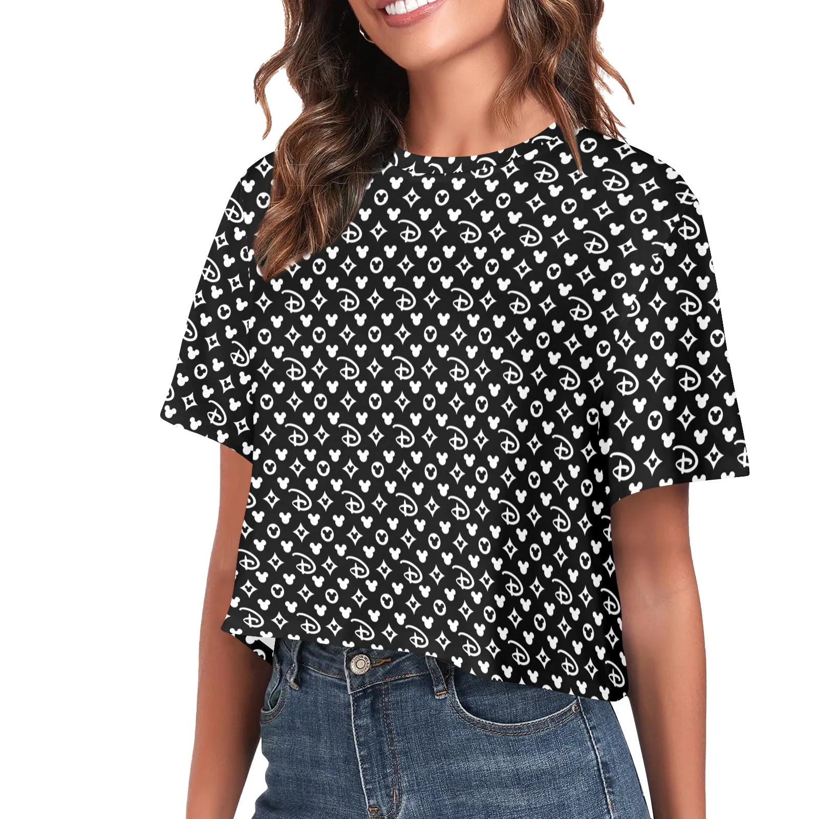 Designer Women's Cropped T-shirt