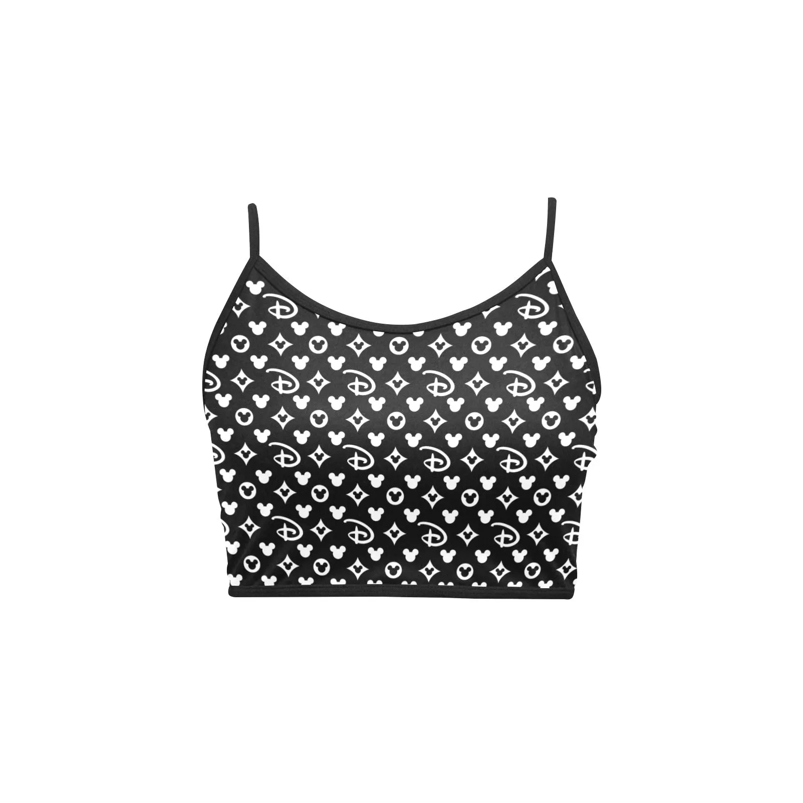 Designer Women's Spaghetti Strap Crop Top