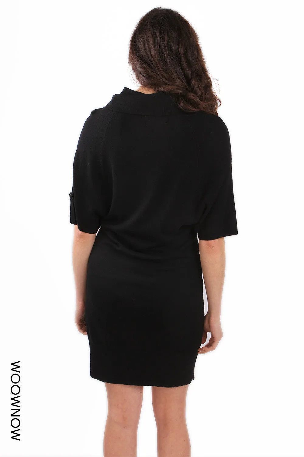 Desire Sequin Cowl Knit Dress