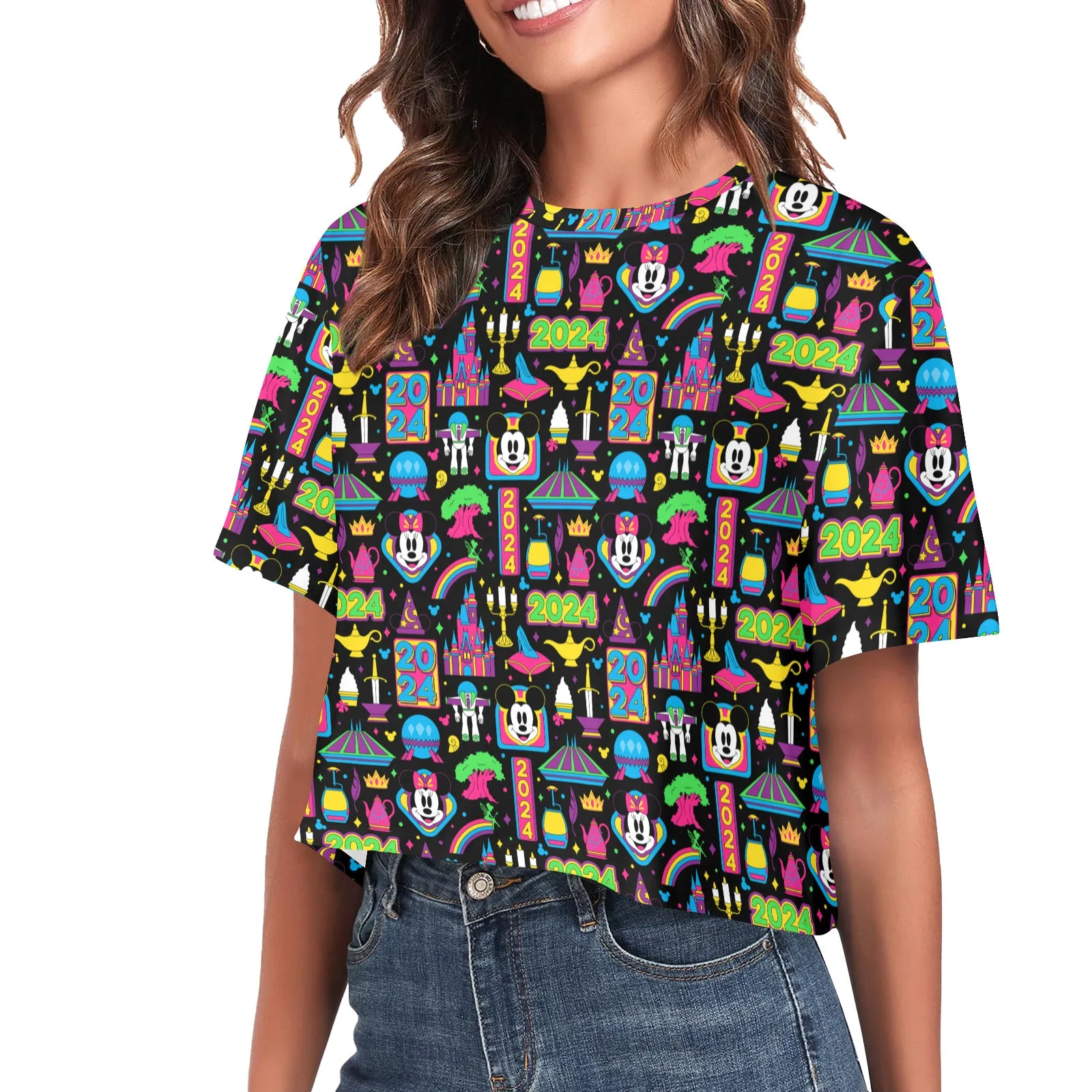 Disney 2024 Women's Cropped T-shirt