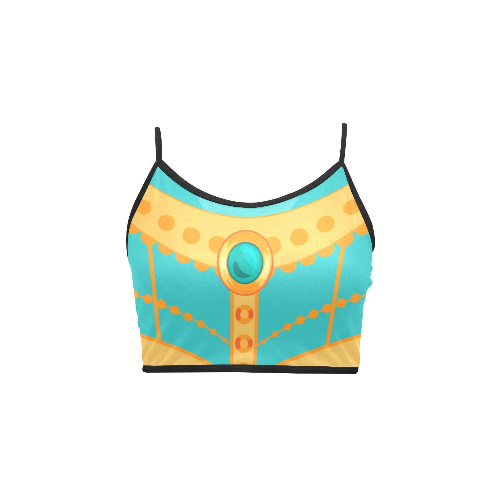 Disney Aladdin Jasmine Women's Spaghetti Strap Crop Top