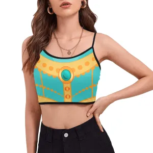 Disney Aladdin Jasmine Women's Spaghetti Strap Crop Top