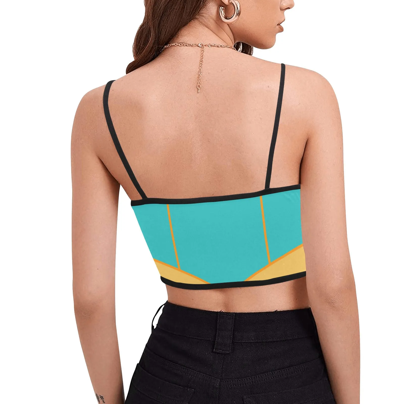 Disney Aladdin Jasmine Women's Spaghetti Strap Crop Top