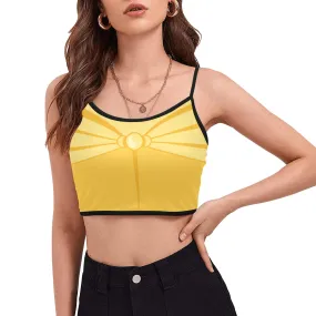 Disney Beauty And The Beast Belle Women's Spaghetti Strap Crop Top