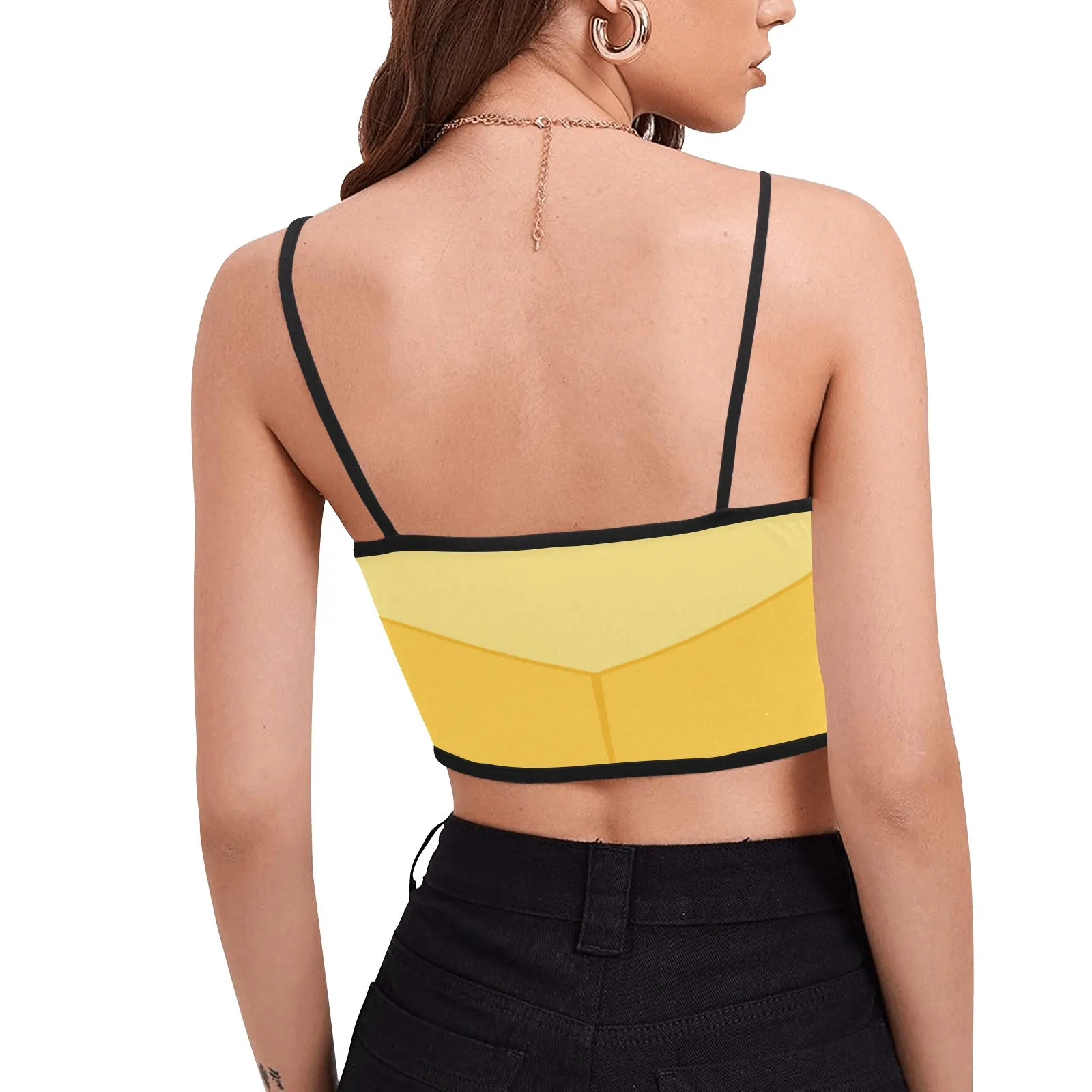 Disney Beauty And The Beast Belle Women's Spaghetti Strap Crop Top